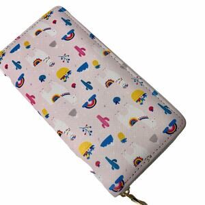 Llama Cactus Rainbow Wallet Kidcore Colorful